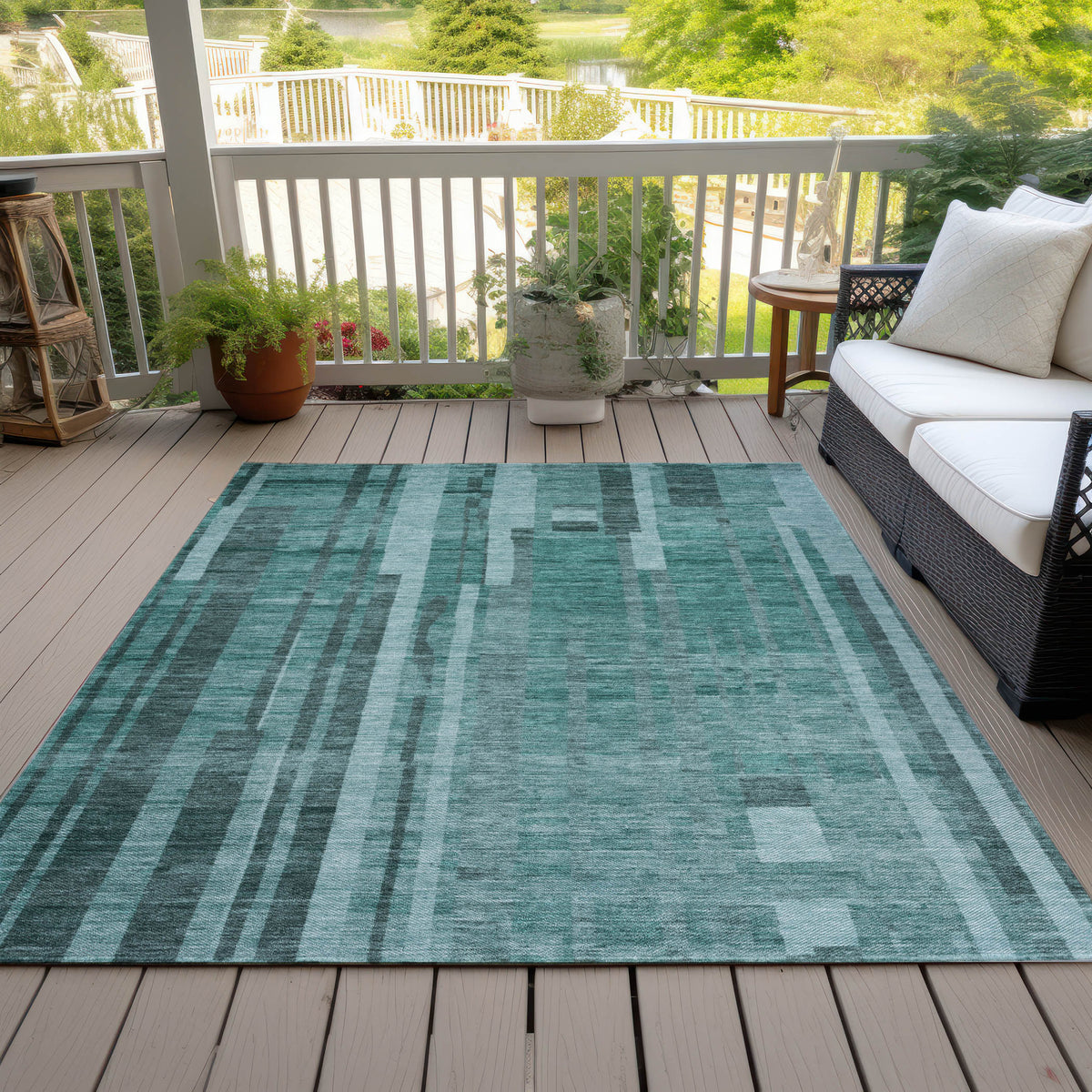 addison chantille acn1063 teal rug