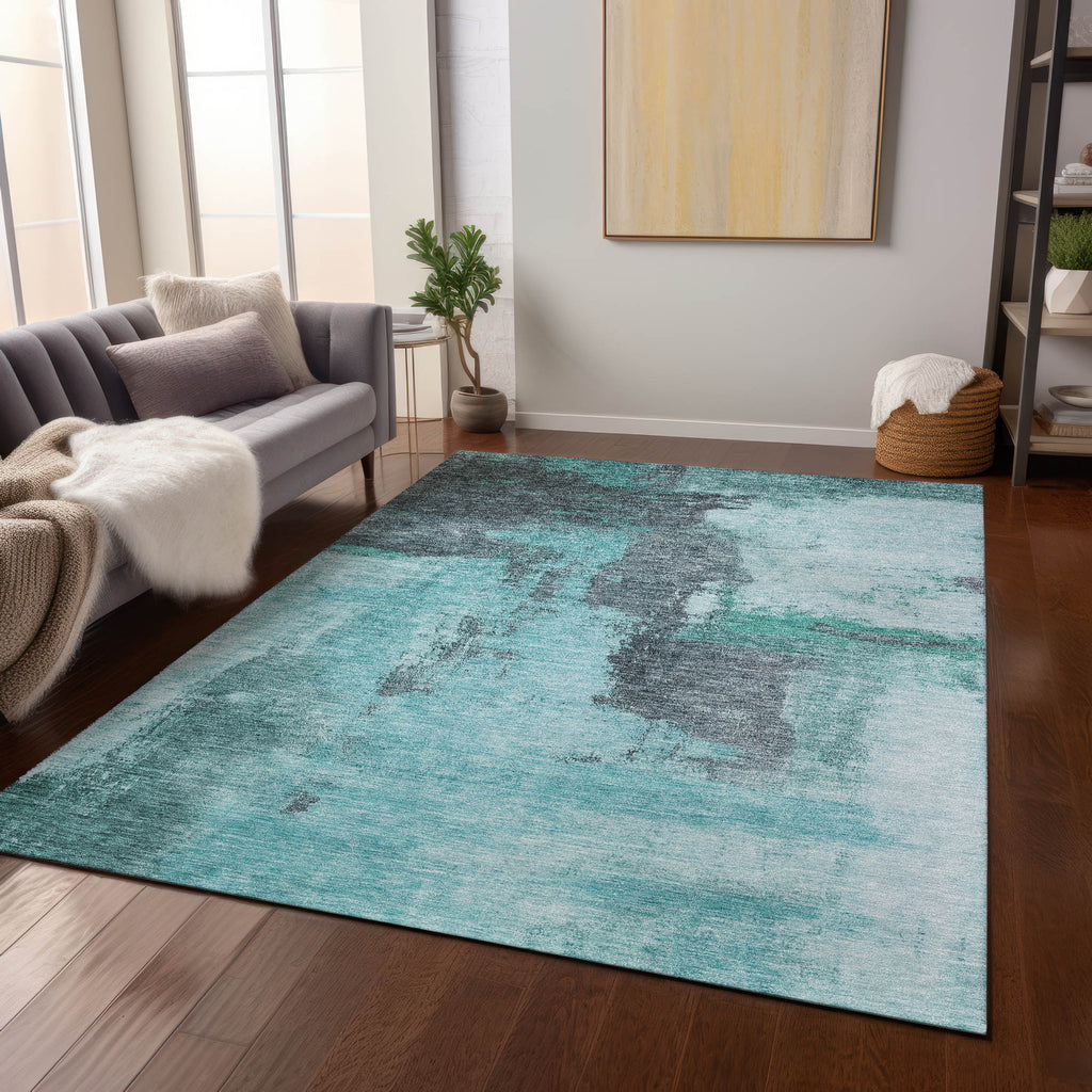 addison chantille acn1068 teal rug