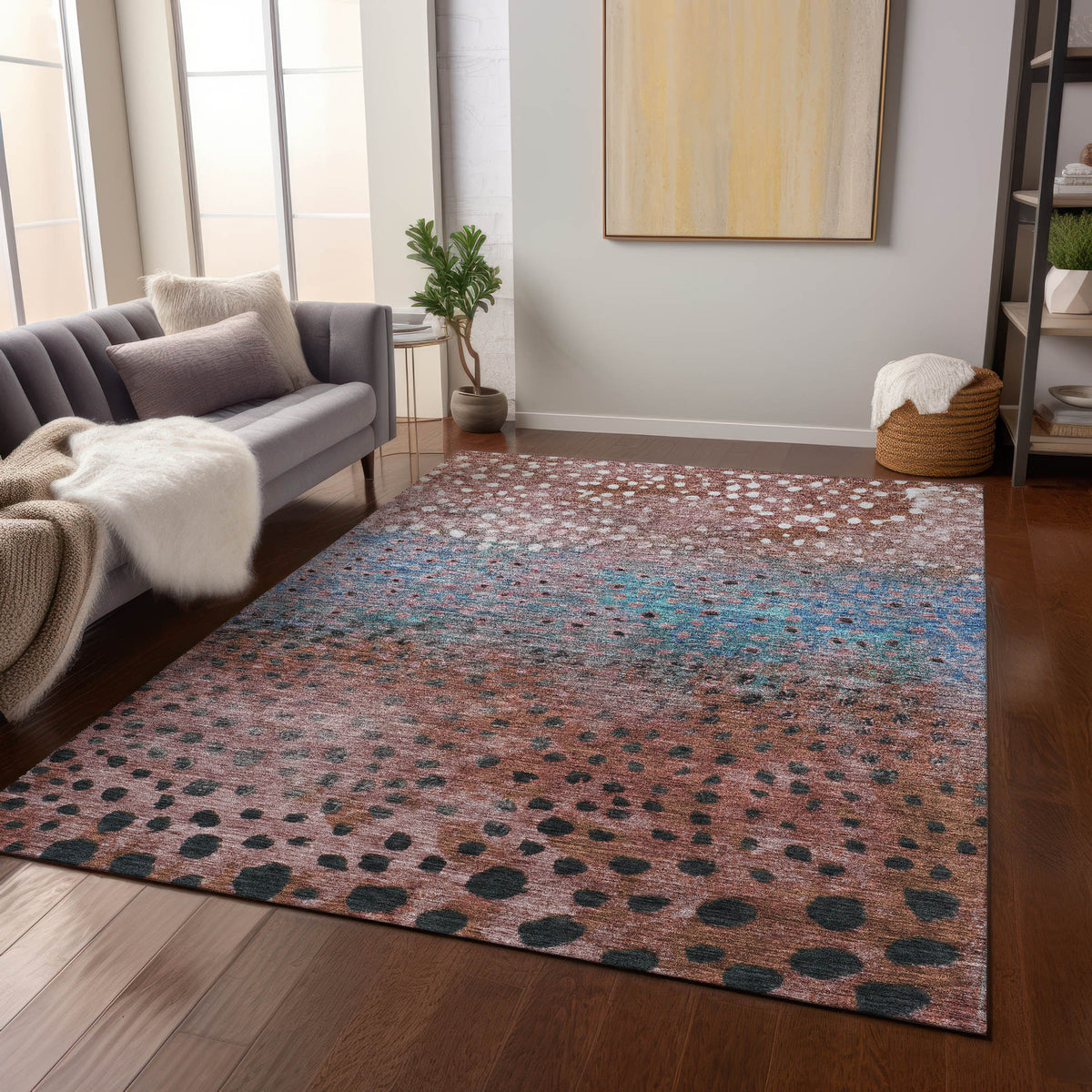 addison chantille acn1074 paprika rug
