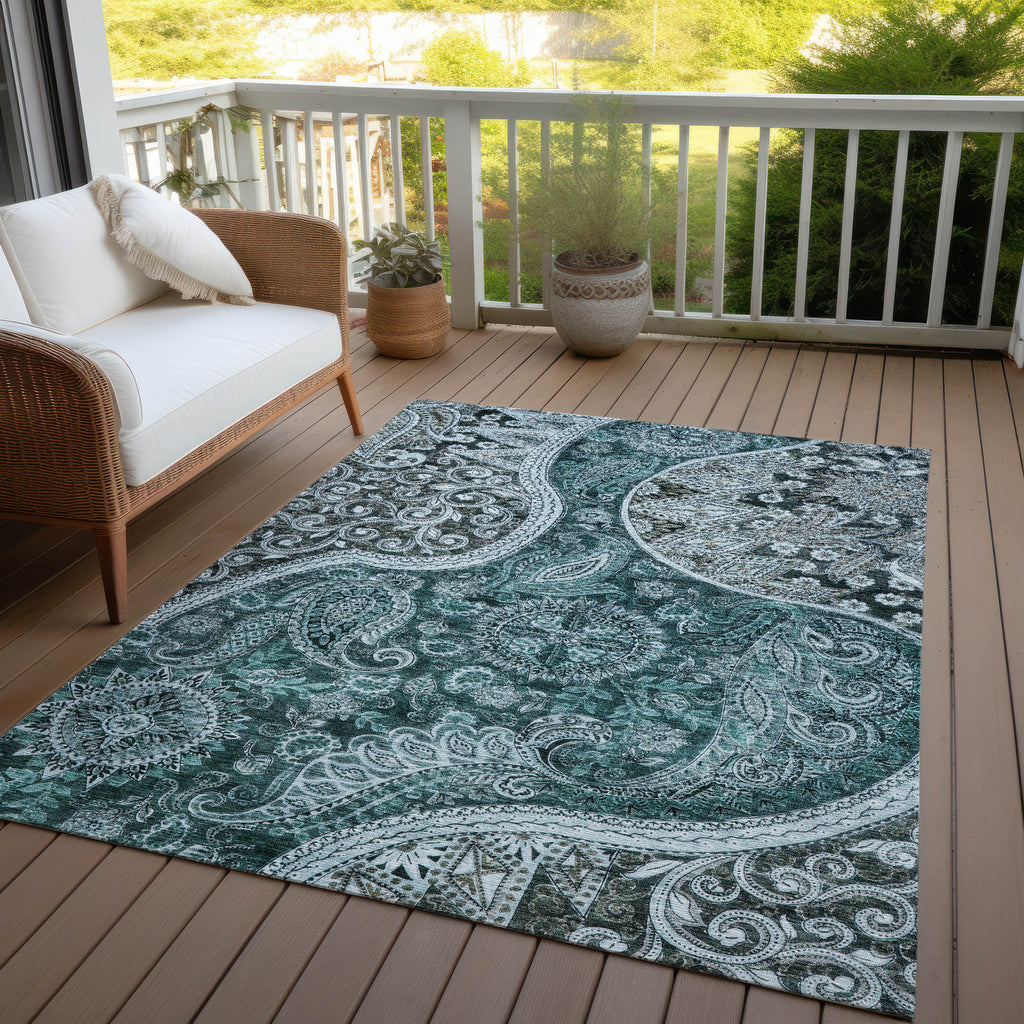 addison chantille acn1078 teal rug