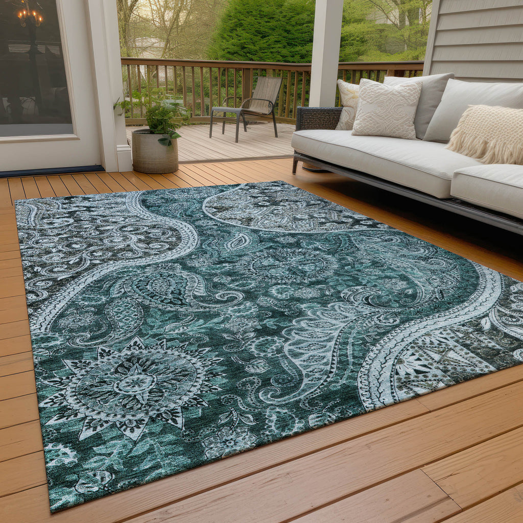 addison chantille acn1078 teal rug