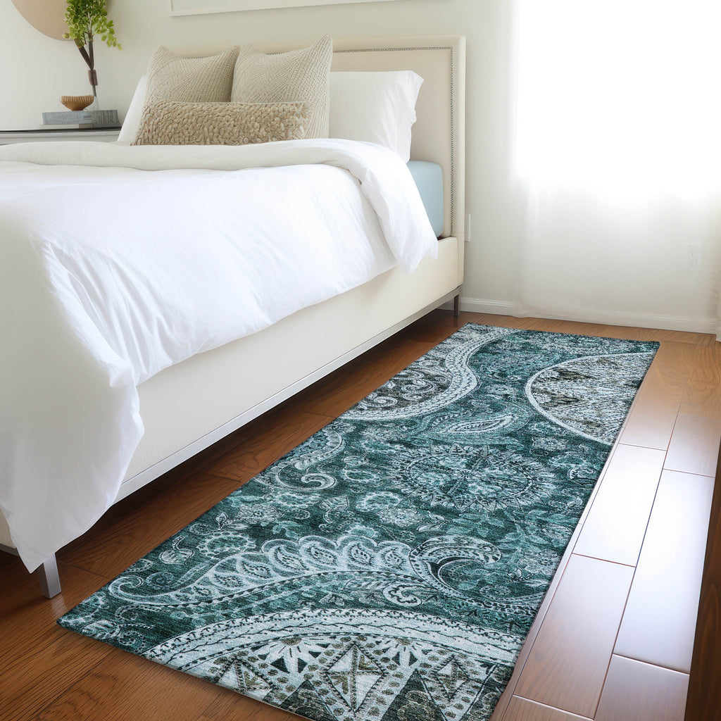 addison chantille acn1078 teal rug