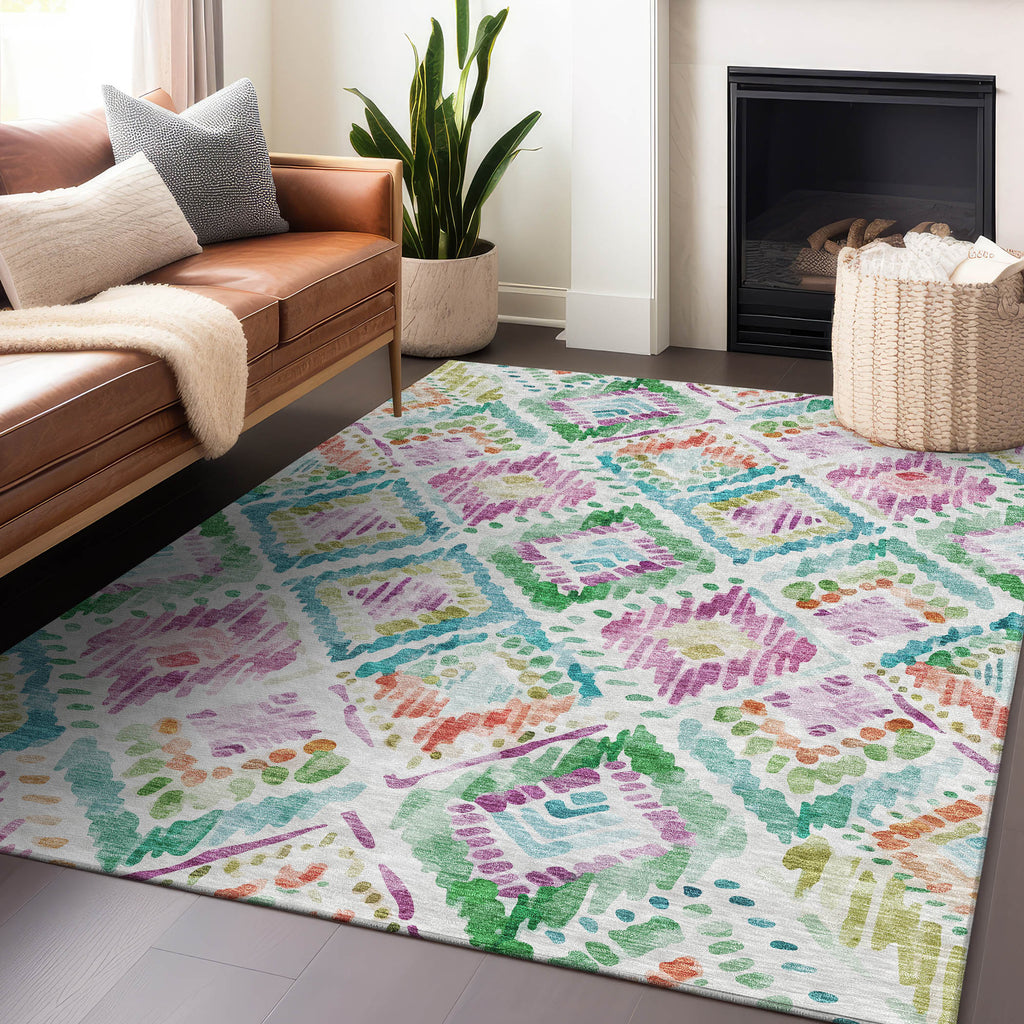 addison chantille acn1088 teal rug