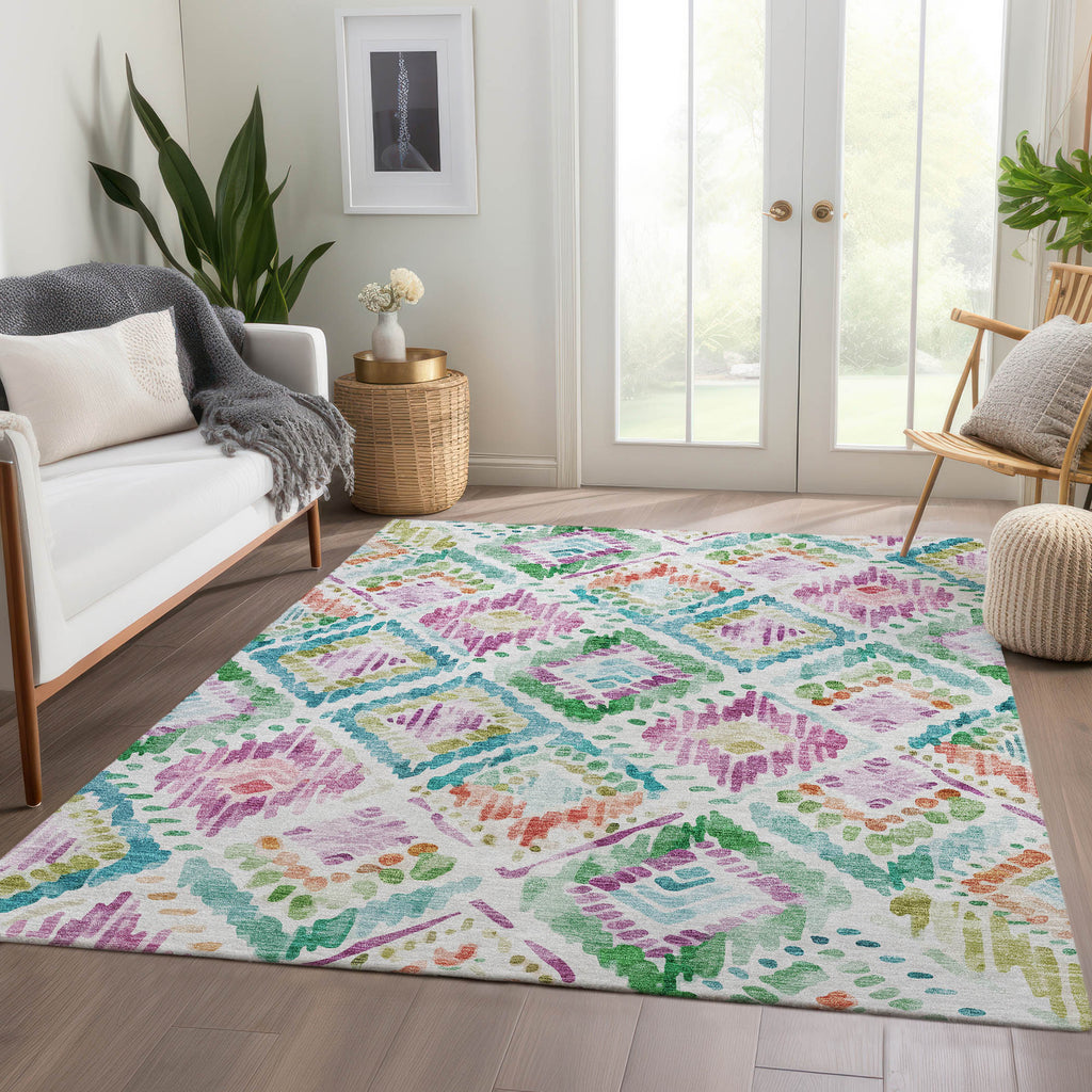 addison chantille acn1088 teal rug
