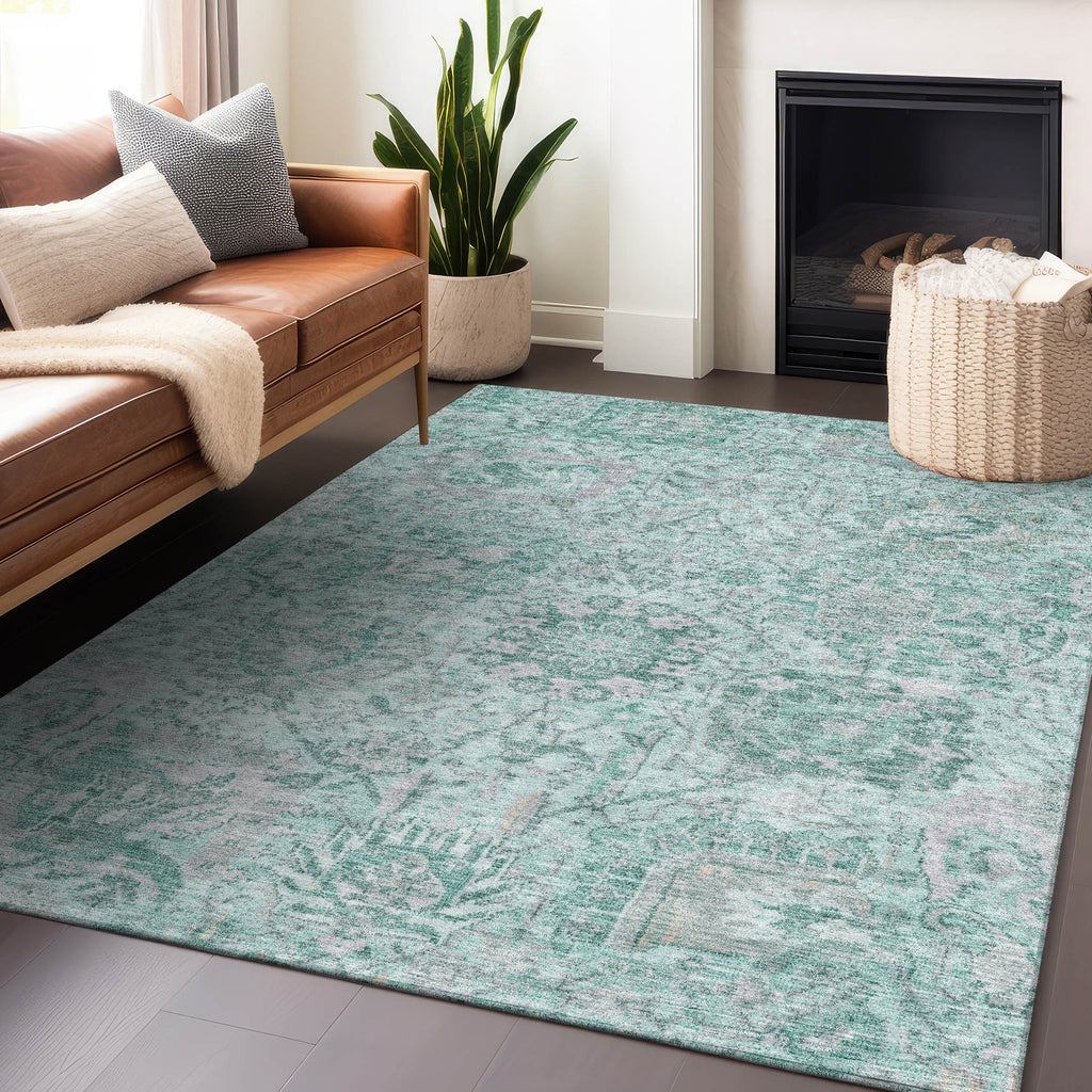 addison chantille acn1102 teal rug