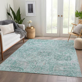 addison chantille acn1102 teal rug