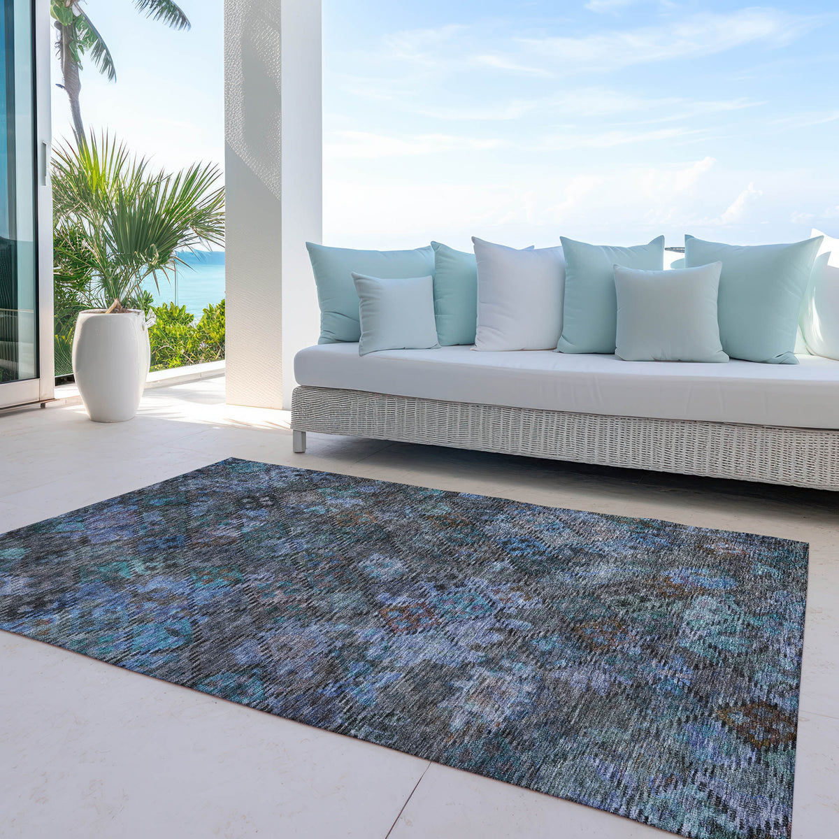 addison chantille acn1109 teal rug