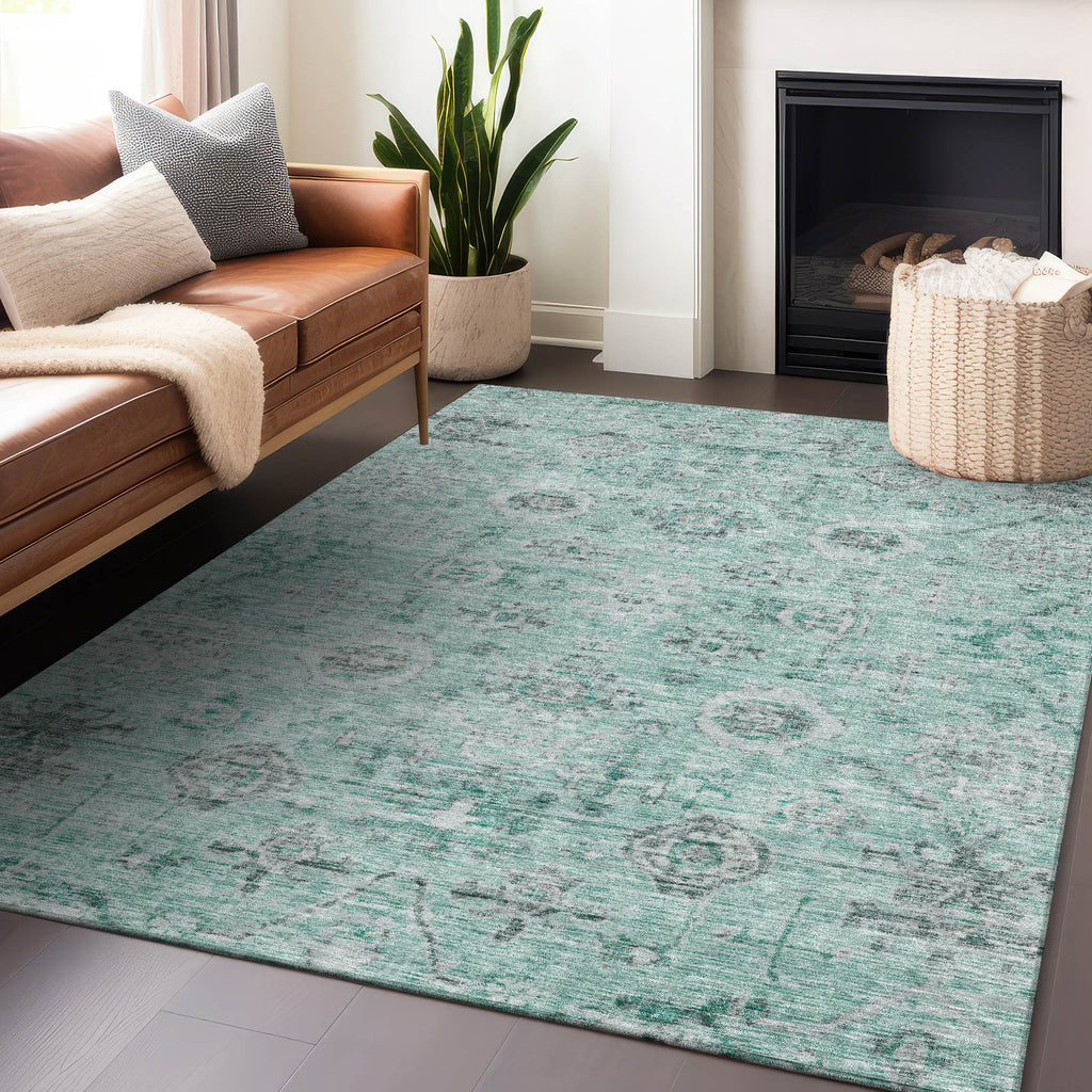 addison chantille acn1110 teal rug