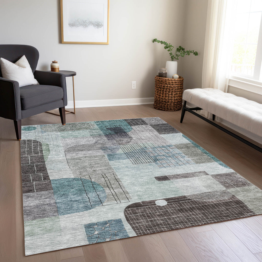 addison chantille acn1116 teal rug