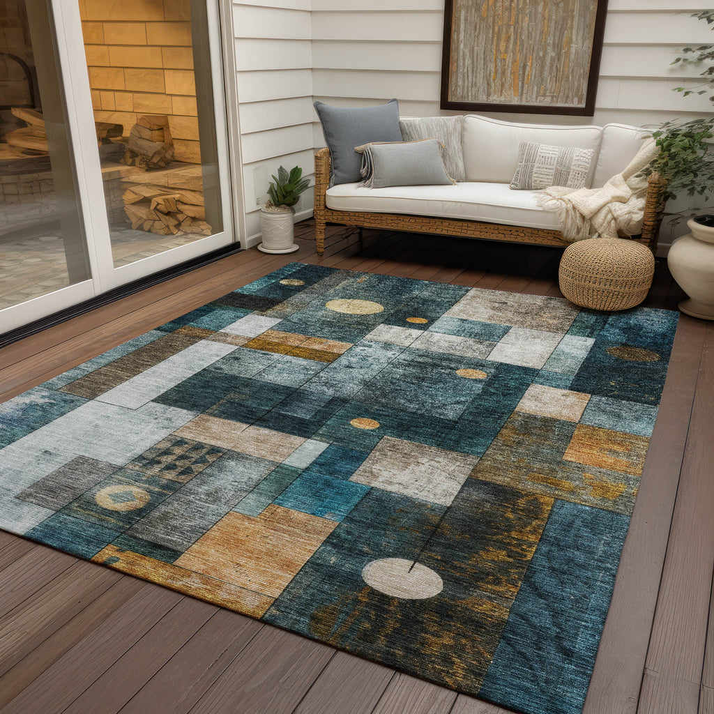 addison chantille acn1123 teal rug