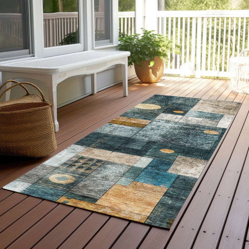 addison chantille acn1123 teal rug