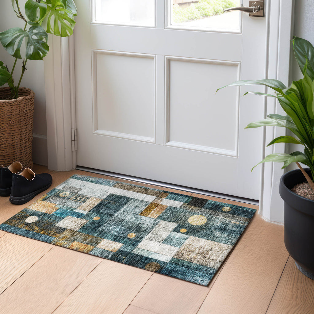 addison chantille acn1123 teal rug