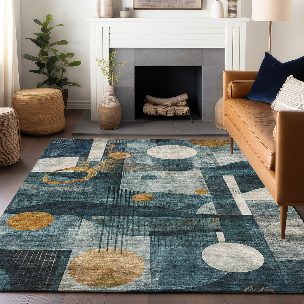 addison chantille acn1126 teal rug