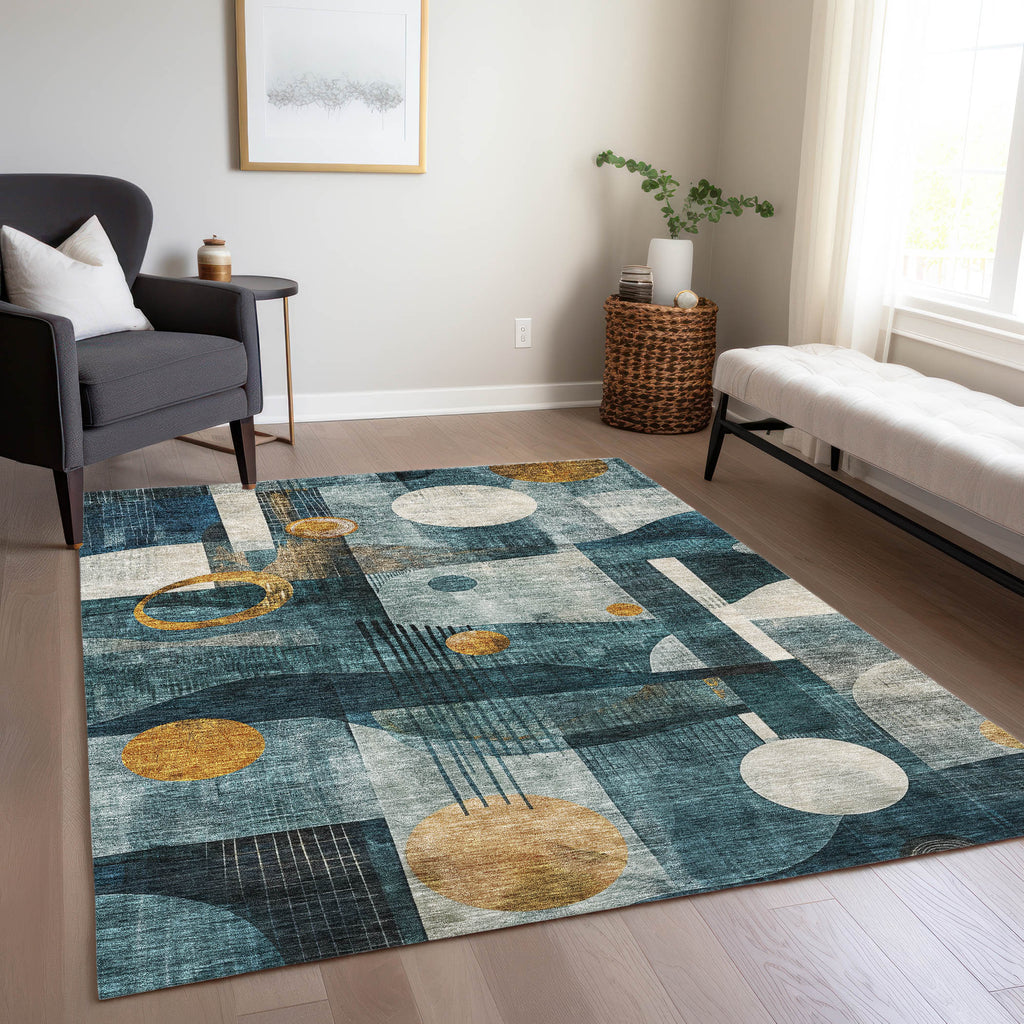 addison chantille acn1126 teal rug