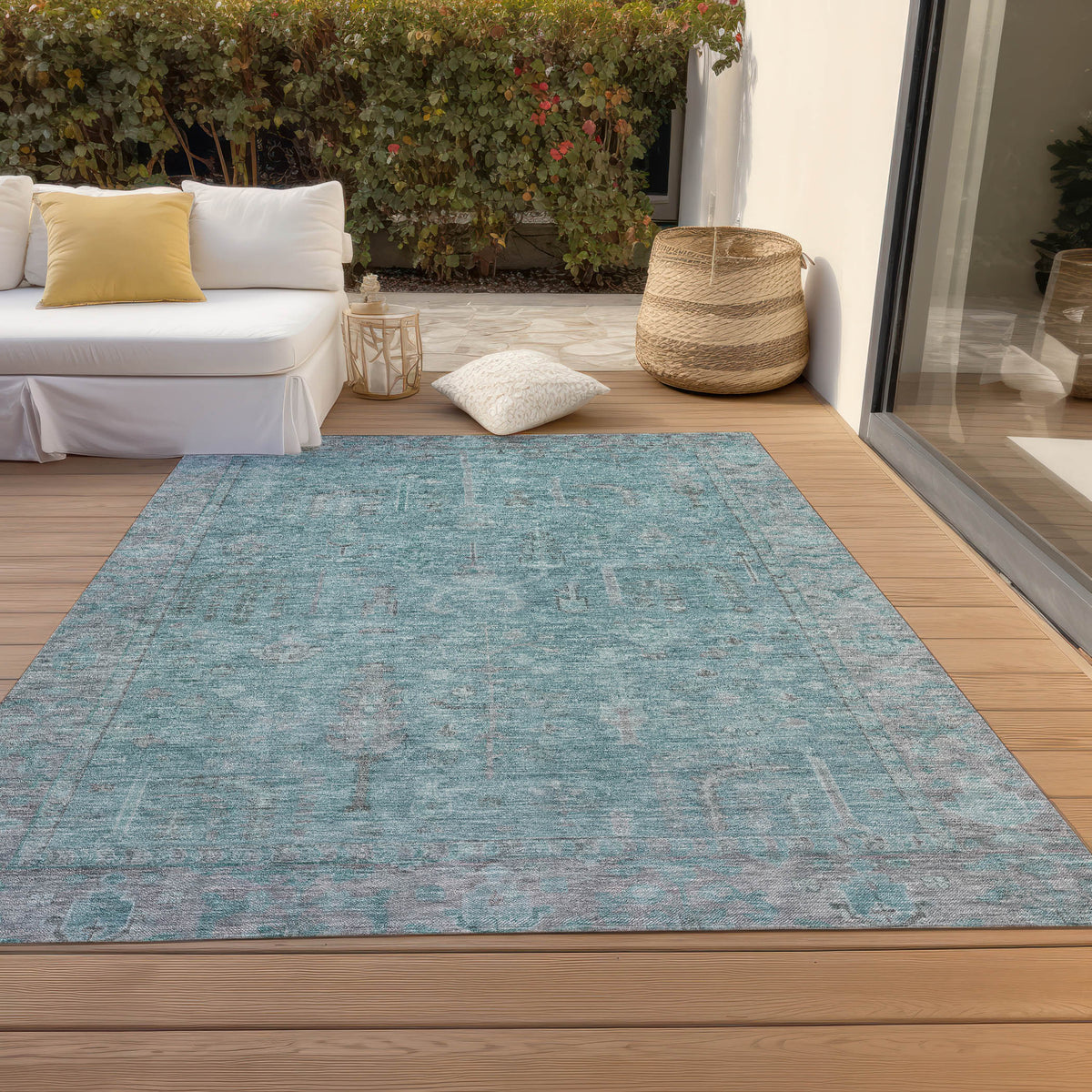 addison chantille acn1135 teal rug