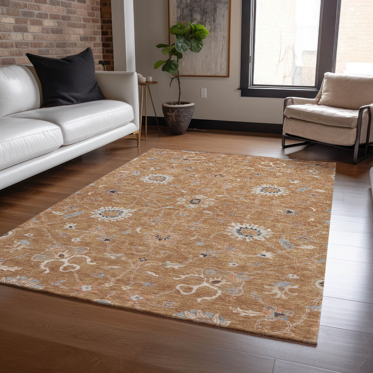 addison chantille acn1137 copper rug