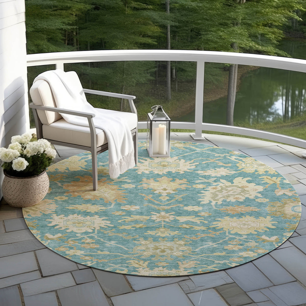 addison chantille acn1150 teal rug