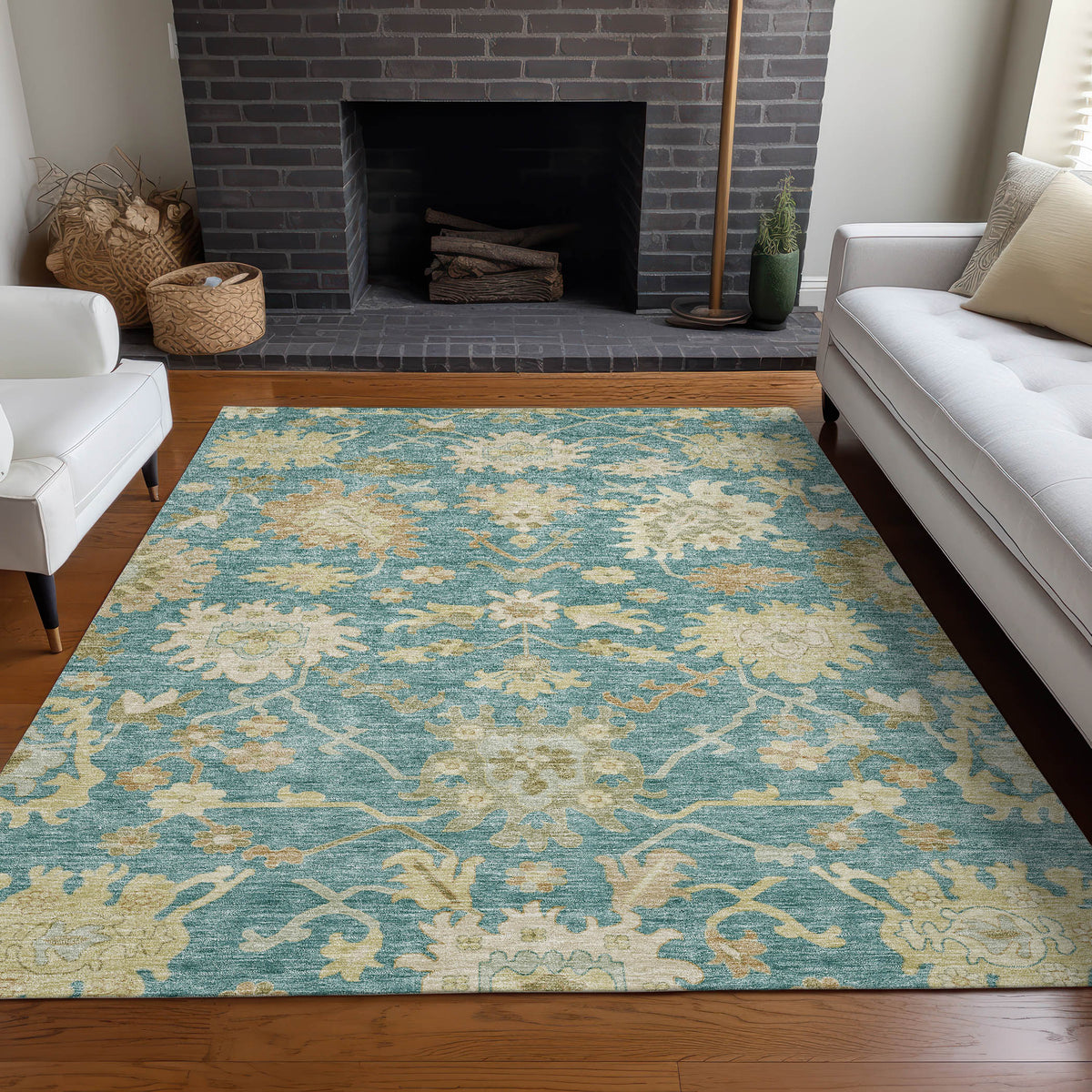 addison chantille acn1150 teal rug