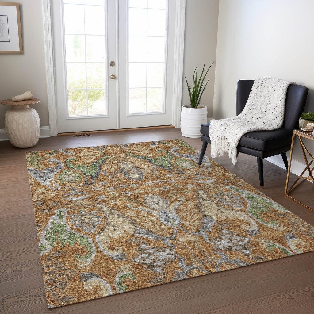 addison chantille acn1153 copper rug
