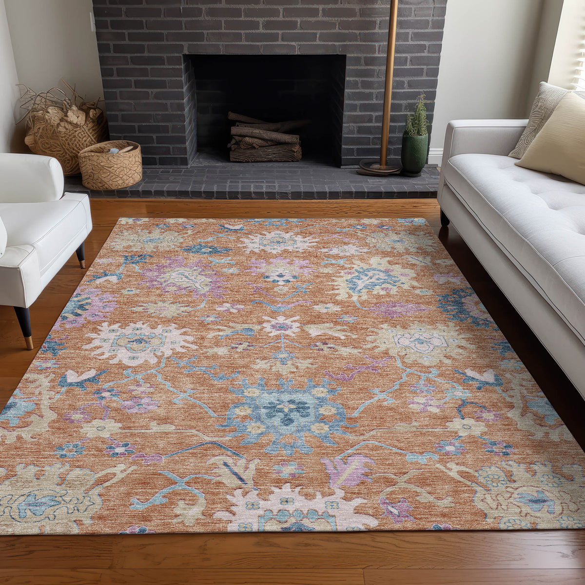 addison chantille acn1154 orange rug