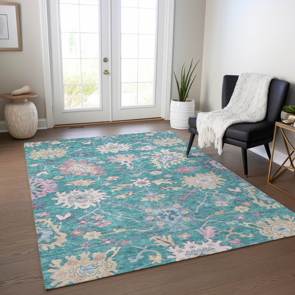 addison chantille acn1154 teal rug