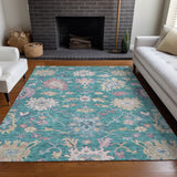 addison chantille acn1154 teal rug