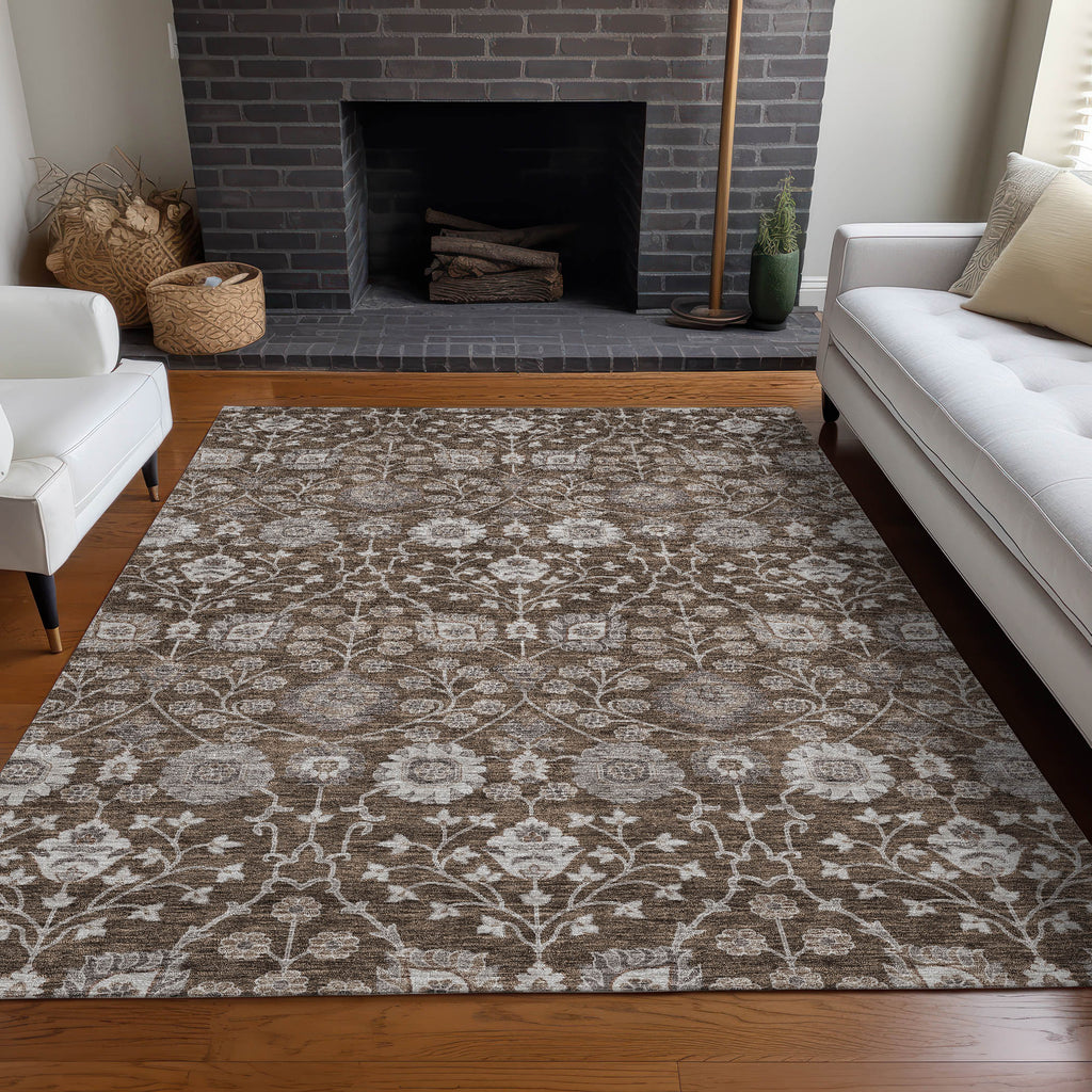 addison chantille acn1155 chocolate rug