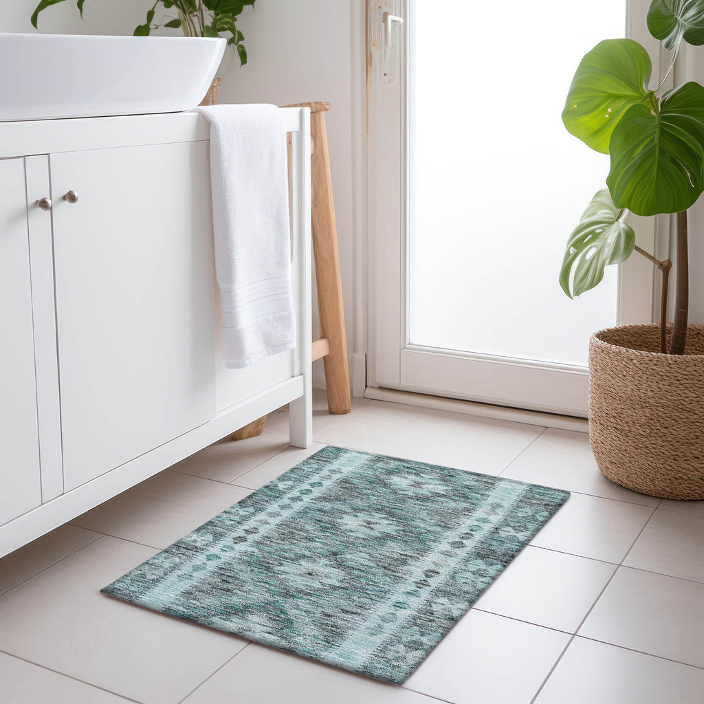 addison chantille acn1226 teal rug