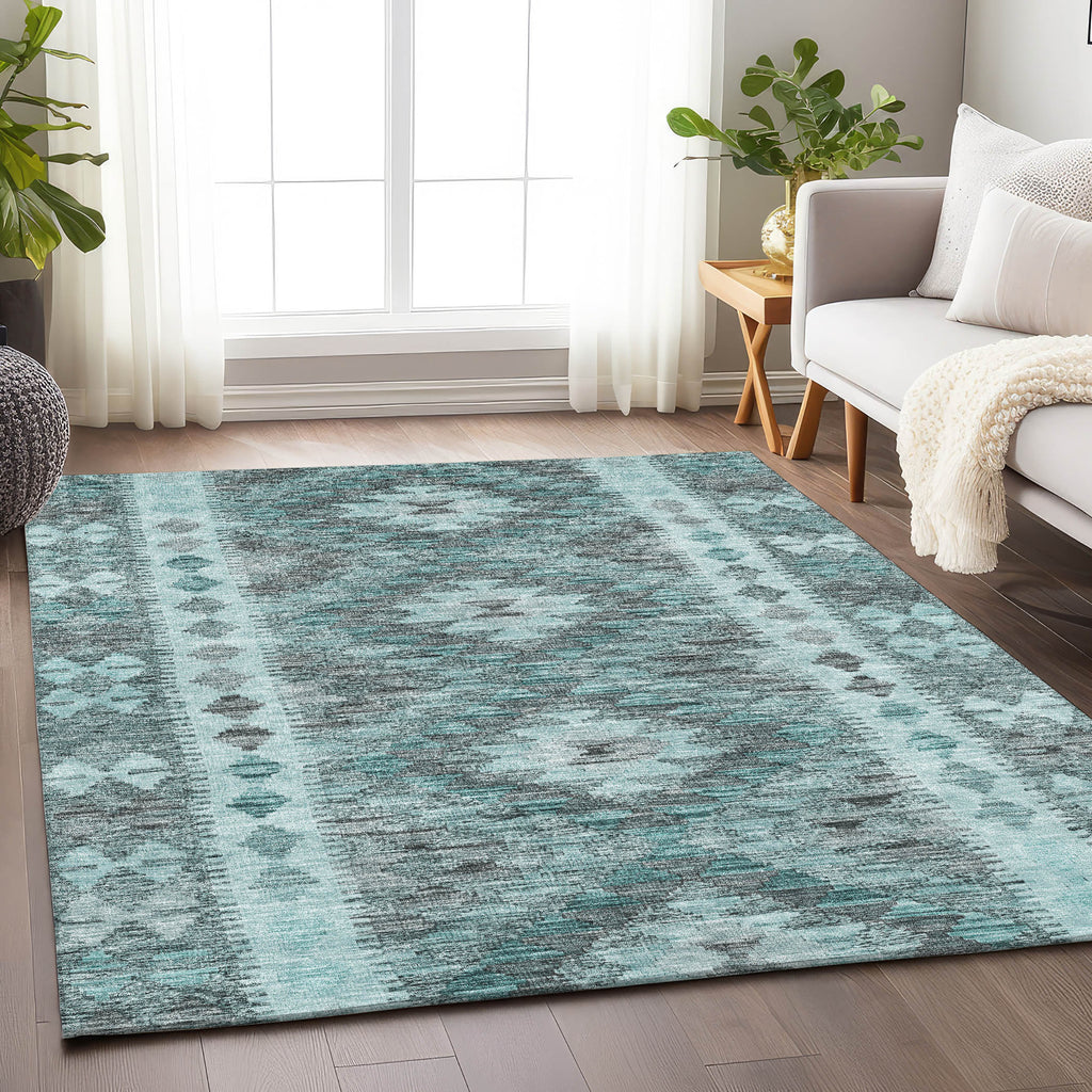 addison chantille acn1226 teal rug