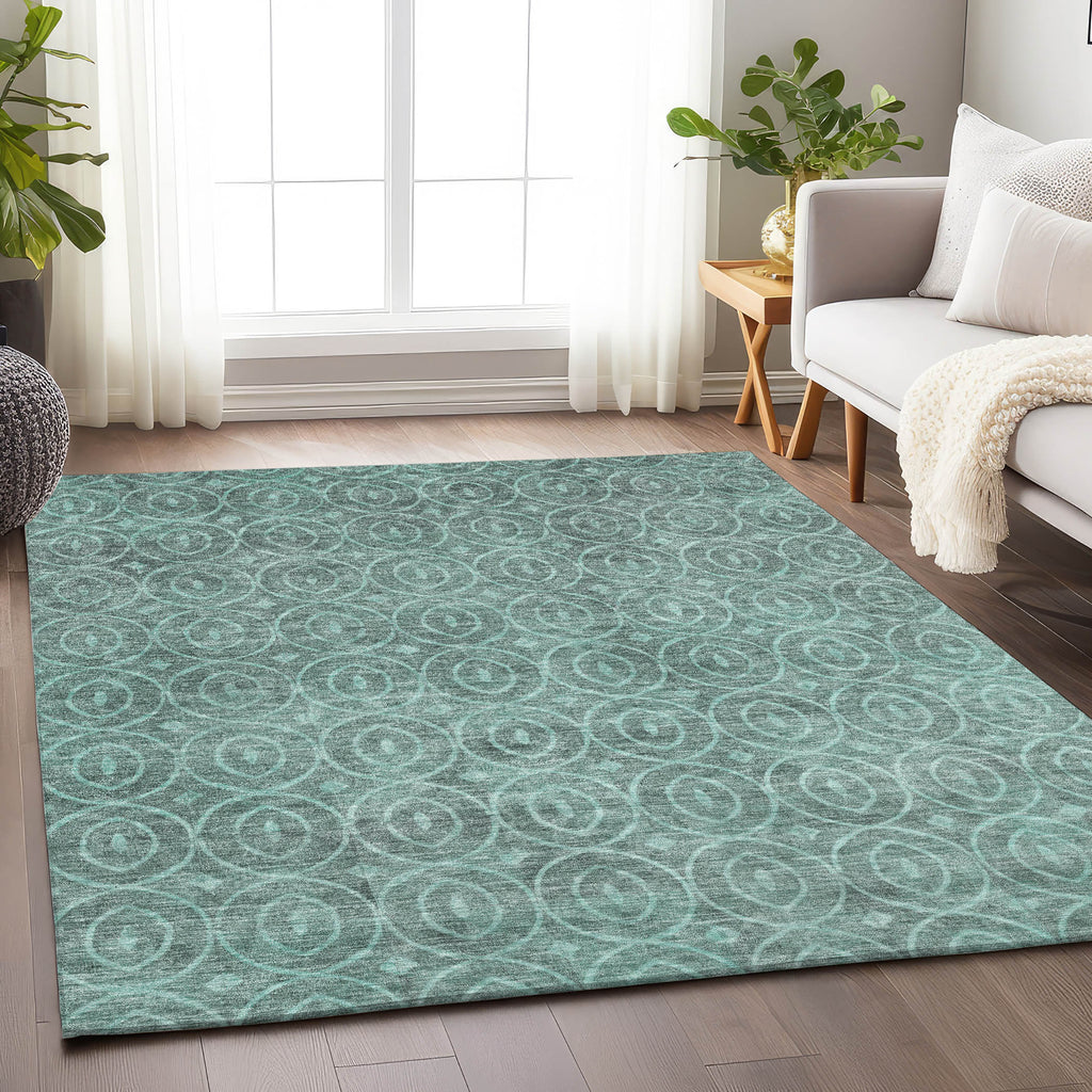 addison chantille acn1227 teal rug