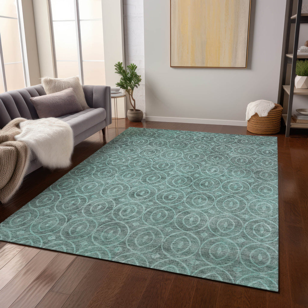 addison chantille acn1227 teal rug