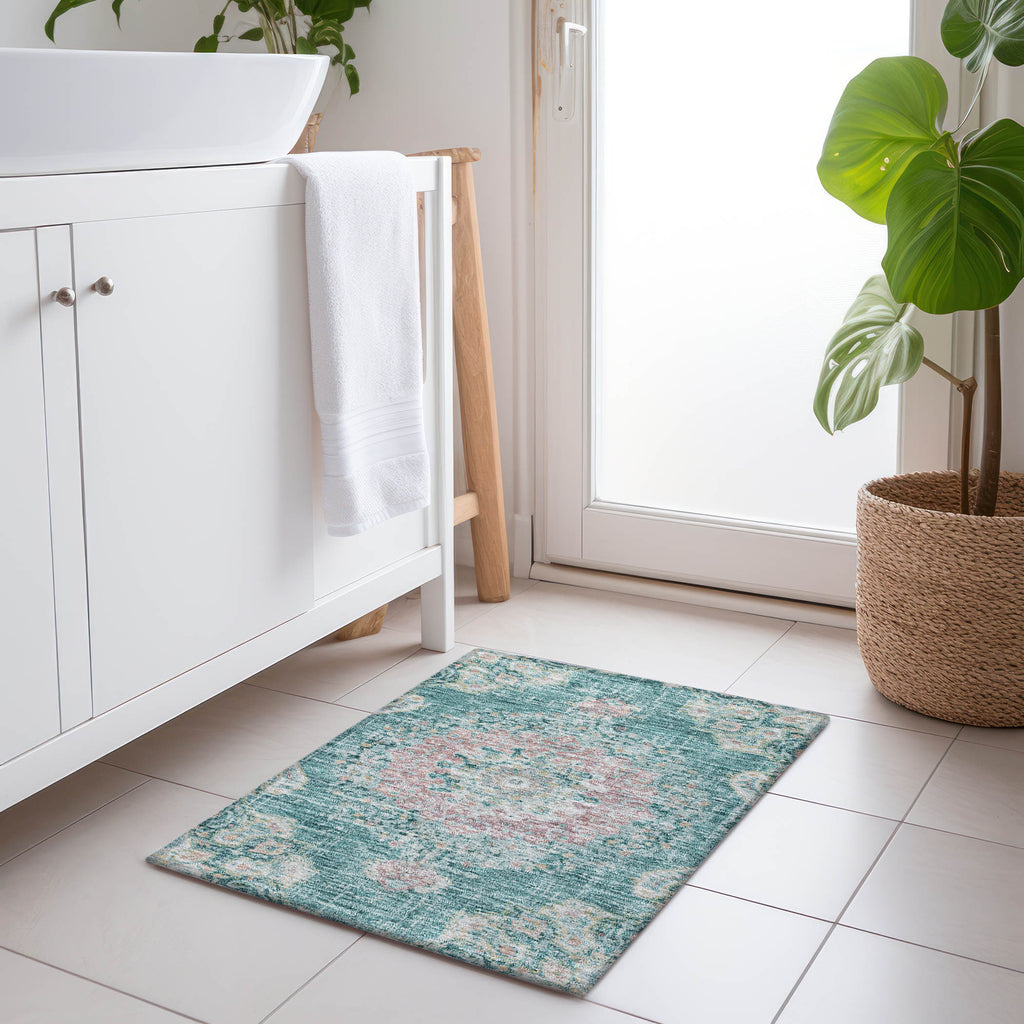 addison chantille acn1236 teal rug