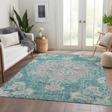 addison chantille acn1236 teal rug