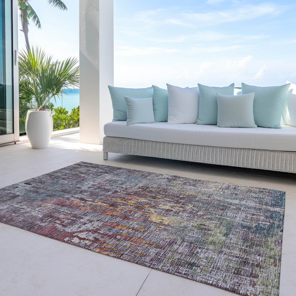 addison chantille acn1237 pewter rug