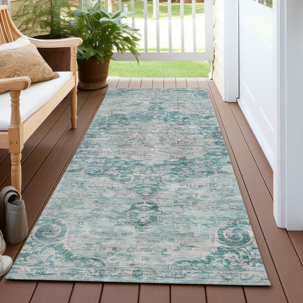 addison chantille acn1238 teal rug