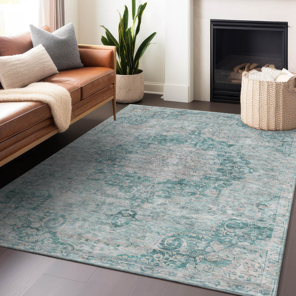 addison chantille acn1238 teal rug
