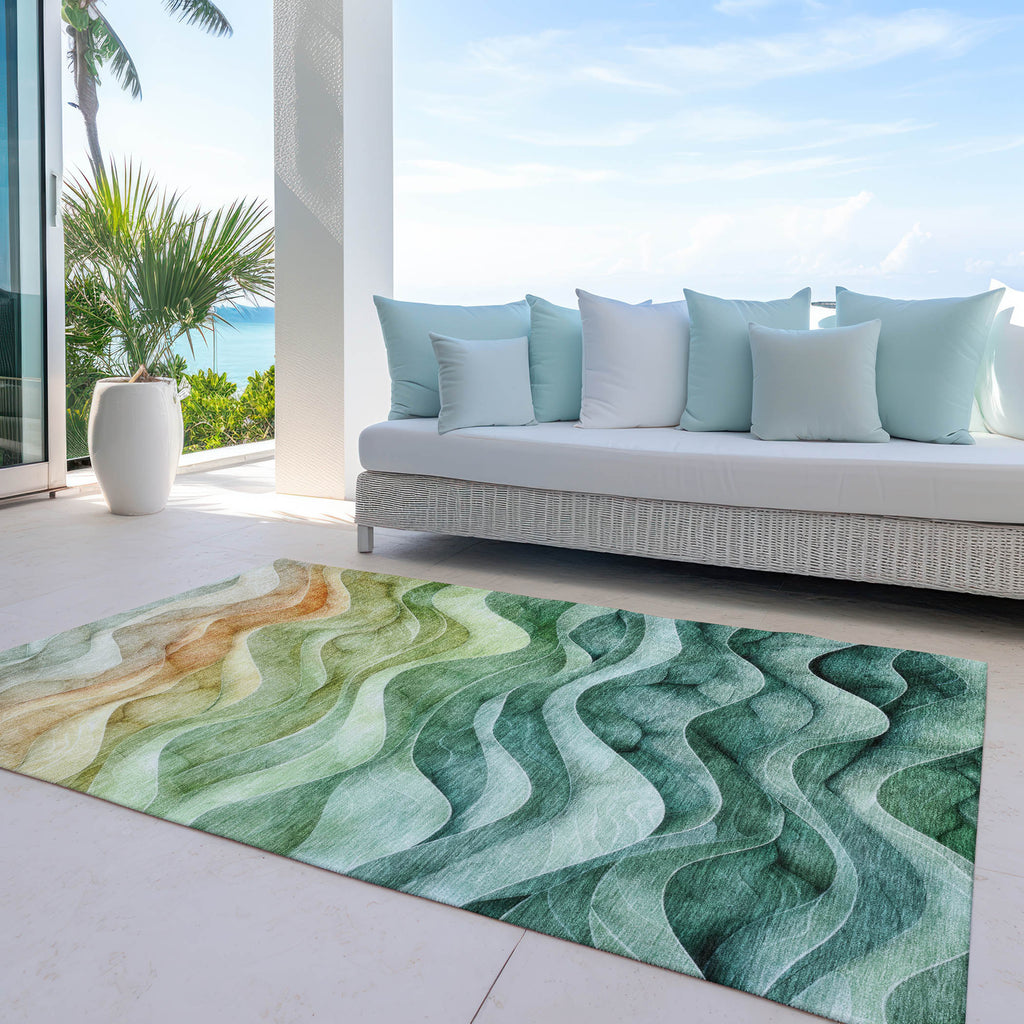 addison chantille acn1242 teal rug