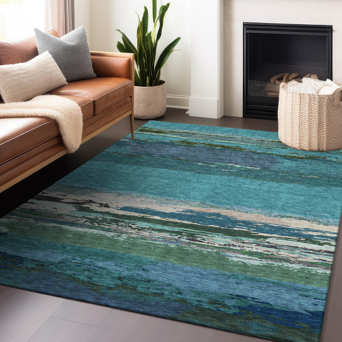 addison chantille acn1285 teal rug