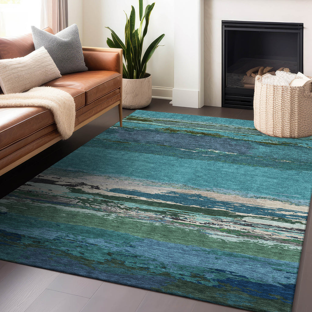 addison chantille acn1285 teal rug