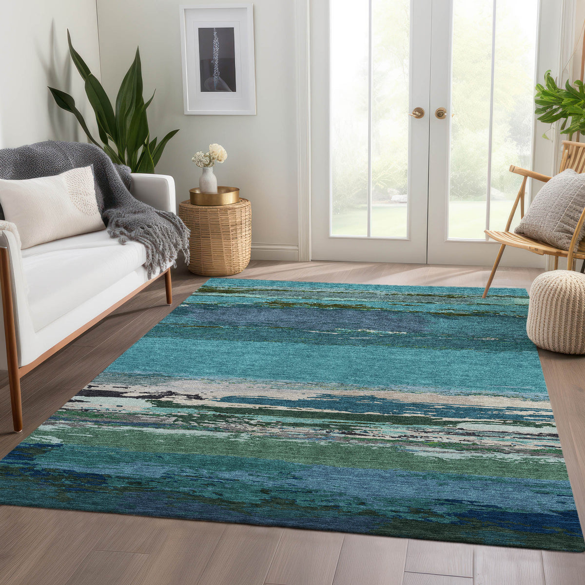 addison chantille acn1285 teal rug