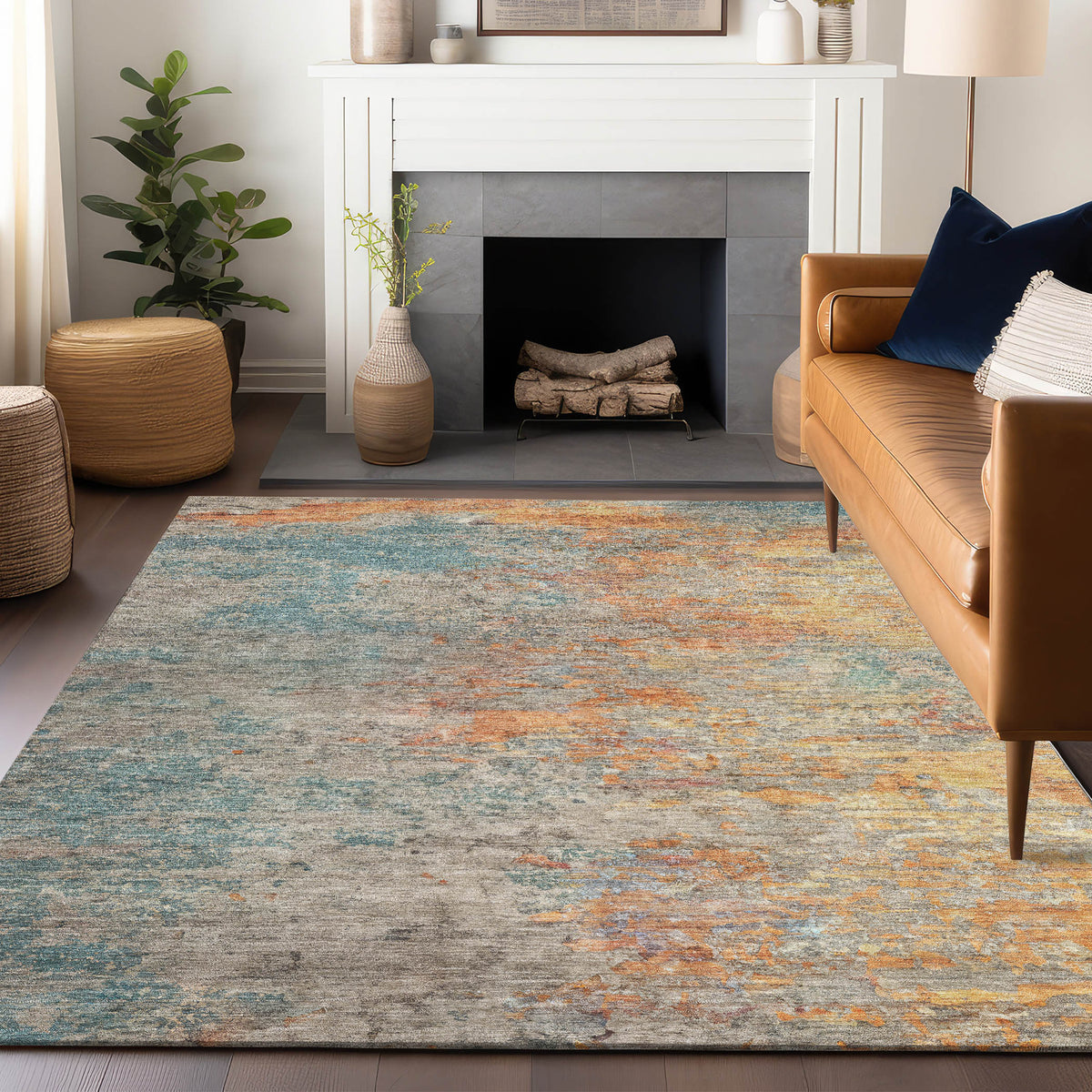 addison chantille acn1298 teal rug