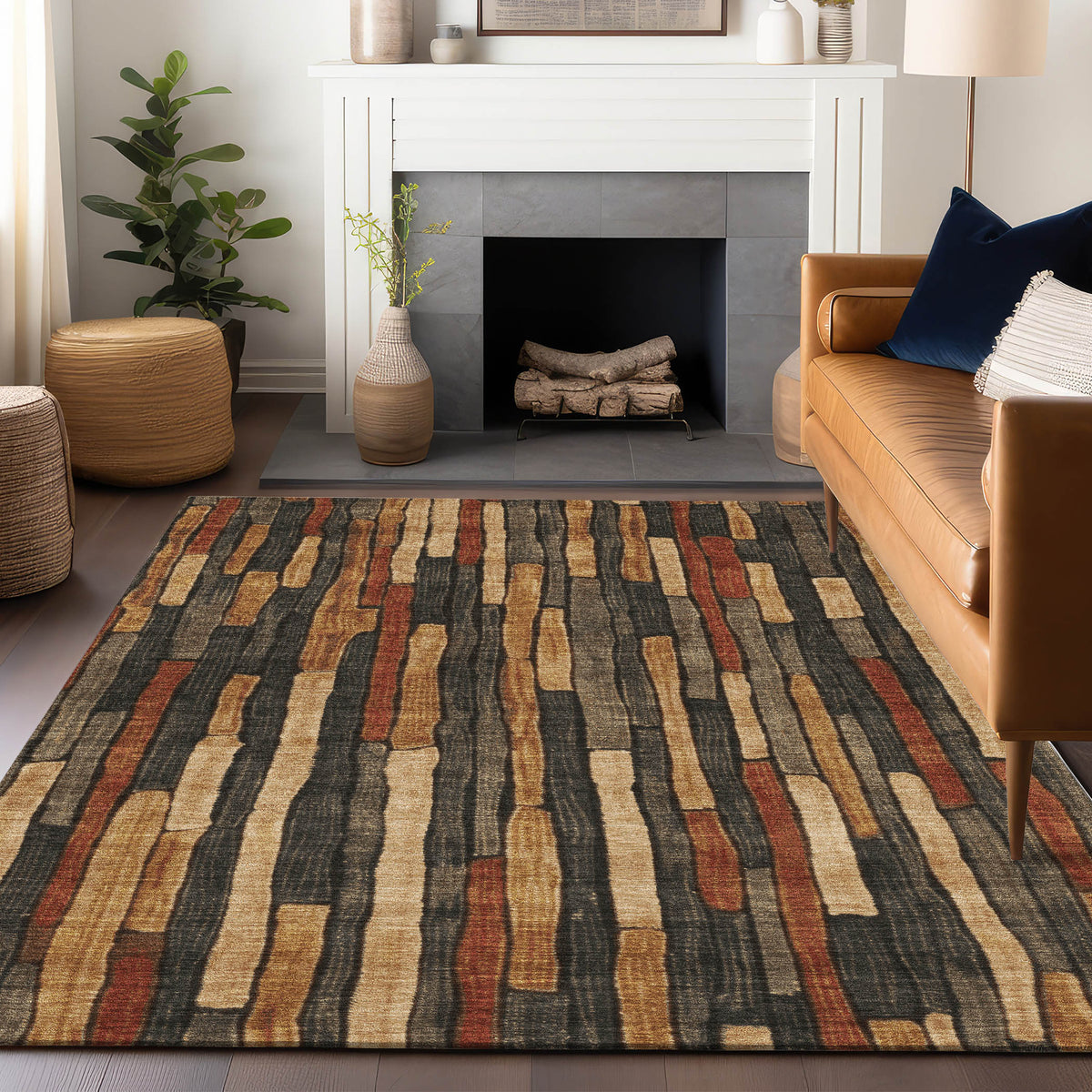 addison chantille acn1302 coffee rug