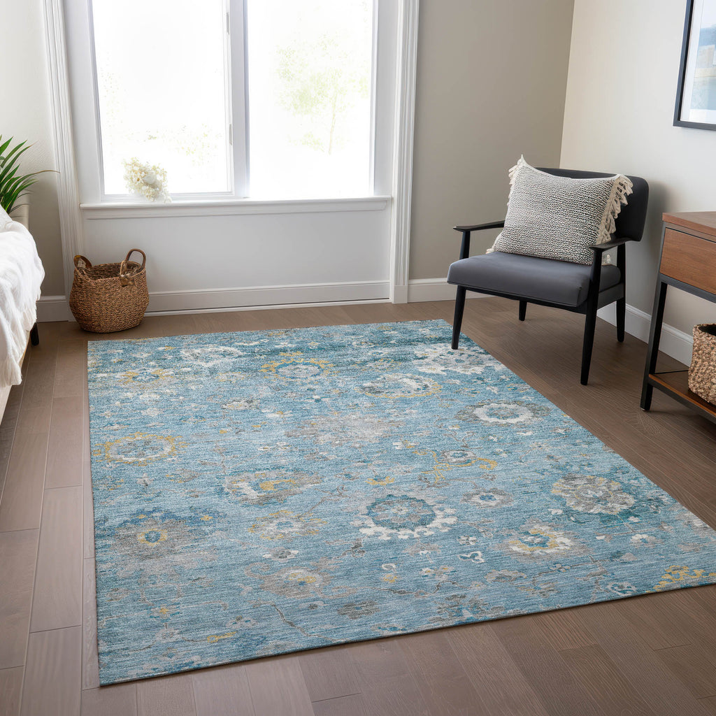 addison chantille acn1373 teal rug