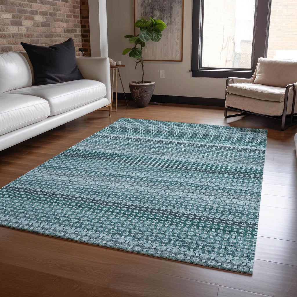 addison chantille acn1425 teal rug