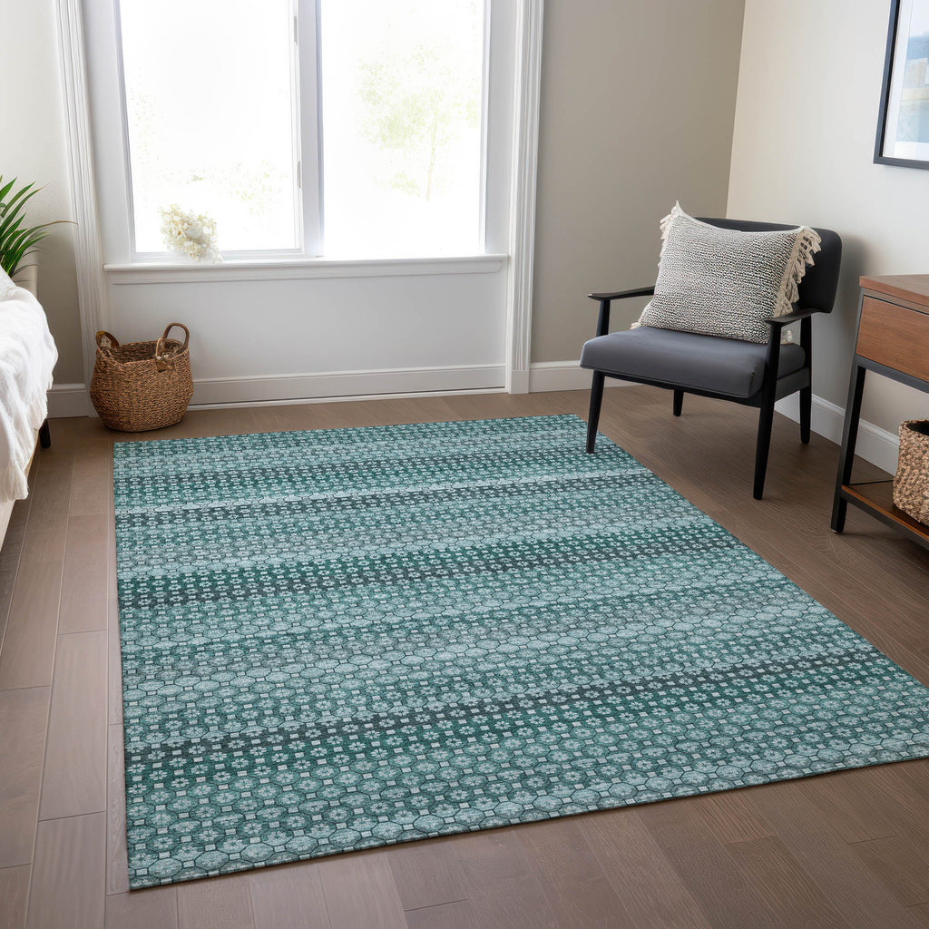 addison chantille acn1425 teal rug