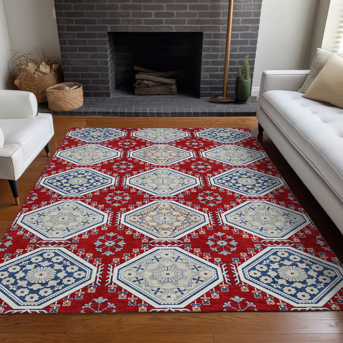 addison chantille acn1448 red rug