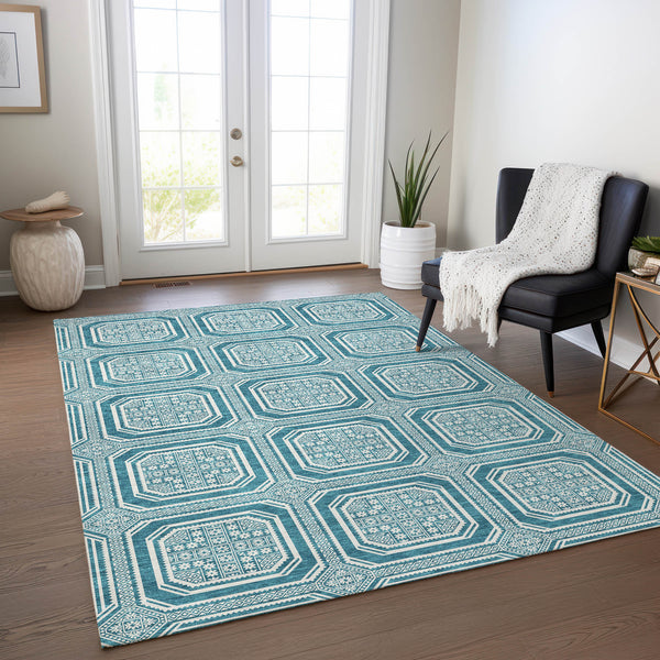 addison chantille acn1463 teal rug