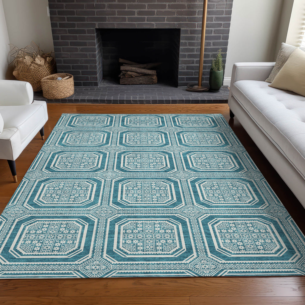 addison chantille acn1463 teal rug
