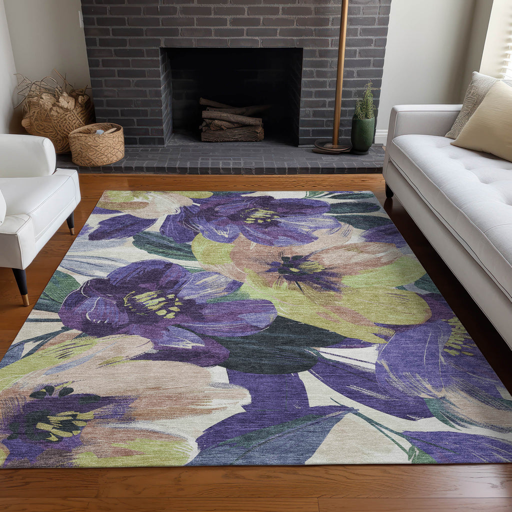 addison chantille acn1490 purple rug