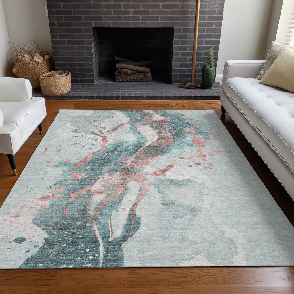 addison chantille acn1527 teal rug